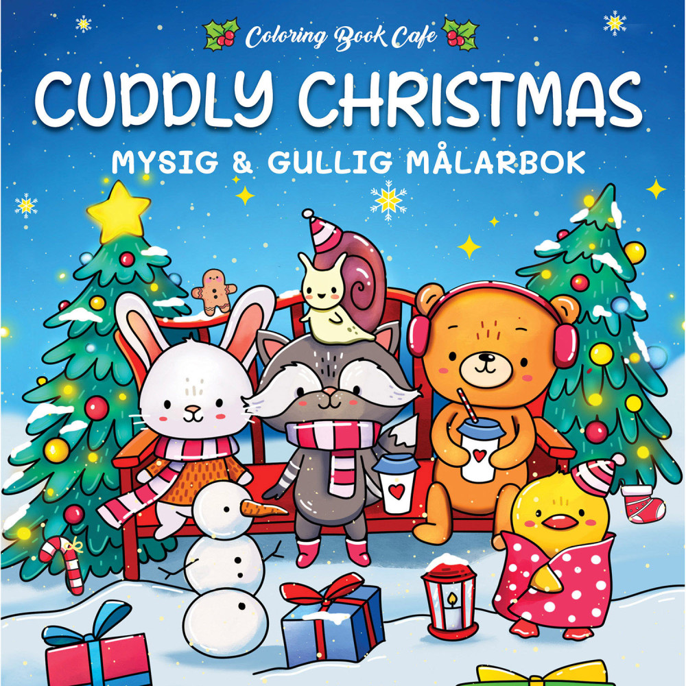 Produktbild för Målarbok : Cozy Cuddly Christmas