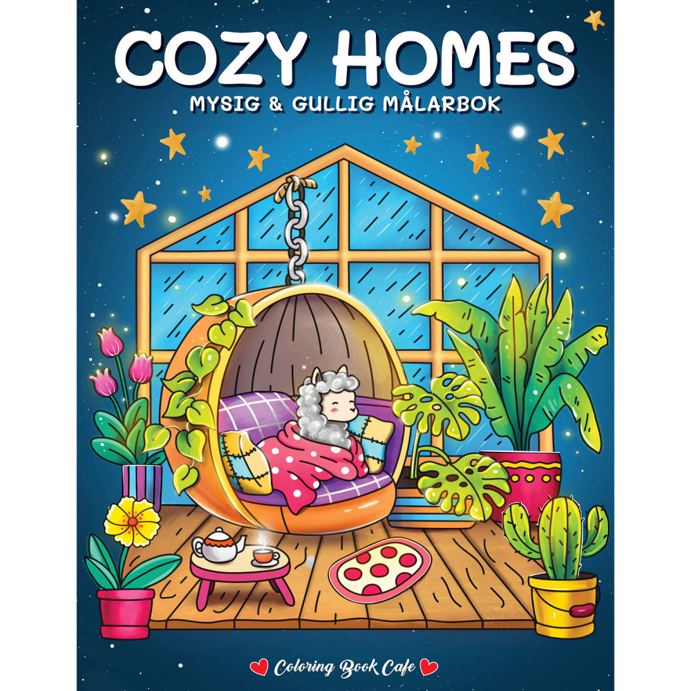 Produktbild för Målarbok : Cozy Homes