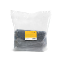 Produktbild för StarTech.com 10"(25cm) Cable Ties, 1/8"(4mm) wide, 2-5/8"(68mm) Bundle Diameter, 50lb(22kg) Tensile Strength, Nylon Self Locking Zip Ties w/Curved Tip, 94V-2/UL Listed, 1000 Pack, Black - Nylon 66 Plastic - TAA (CBMZT10BK) - kabelsamlare - TAA-kompatibel
