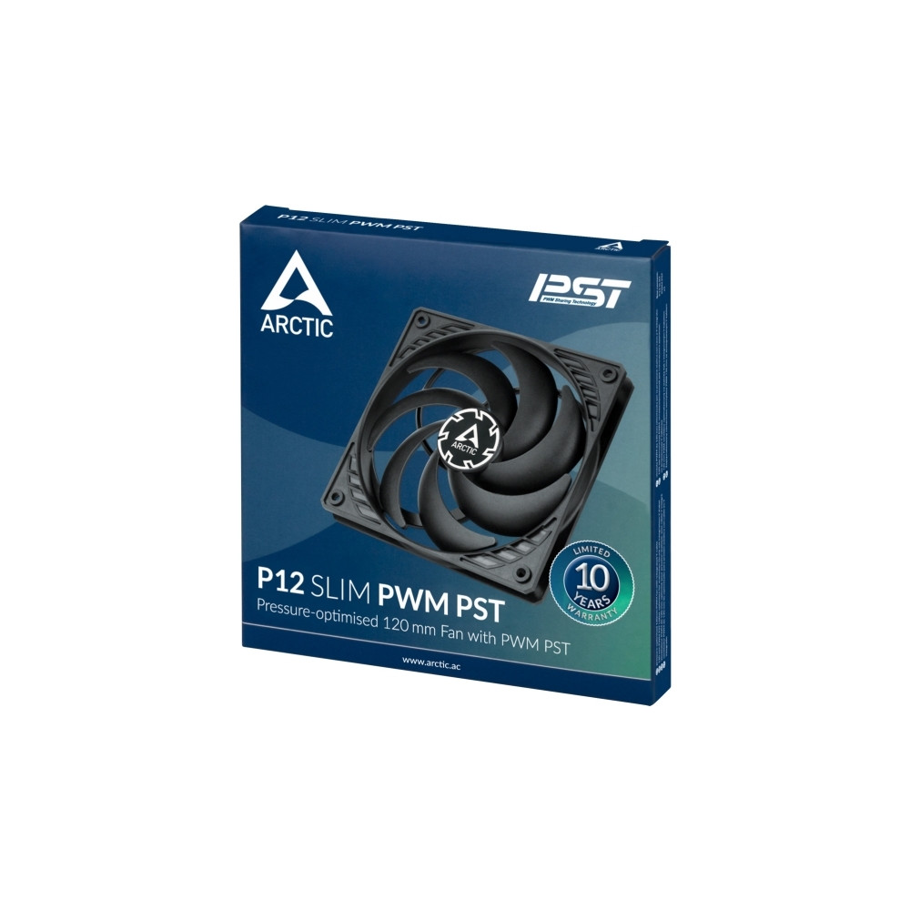 Produktbild för ARCTIC P12 Slim PWM PST - lådfläkt