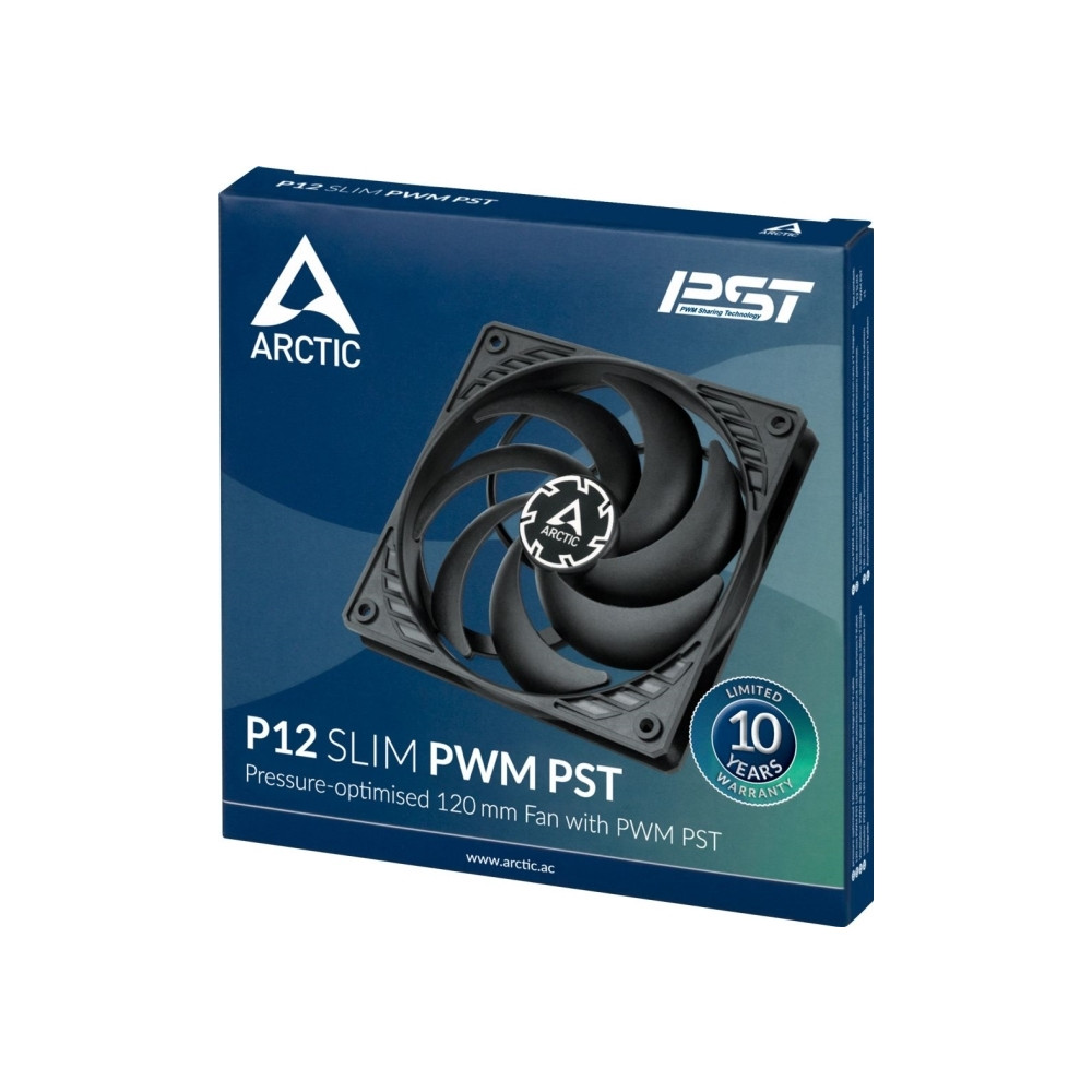 Produktbild för ARCTIC P12 Slim PWM PST - lådfläkt