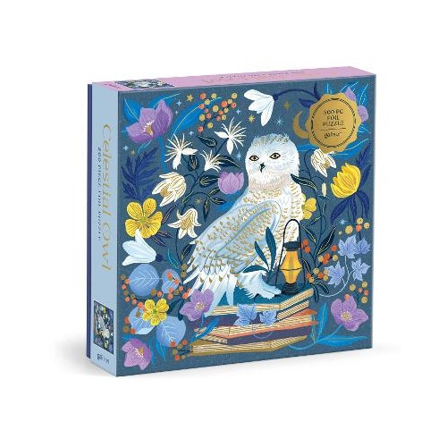Galison Celestial Owl 500 Piece Foil Puzzle