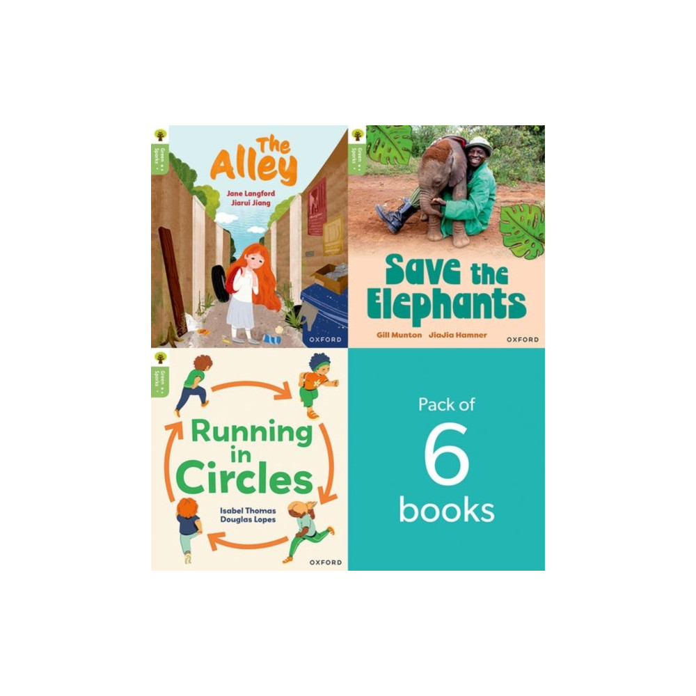Produktbild för Oxford Reading Tree Green Sparks: Level 6 LEVEL 6 PACK of 6 (häftad, eng)