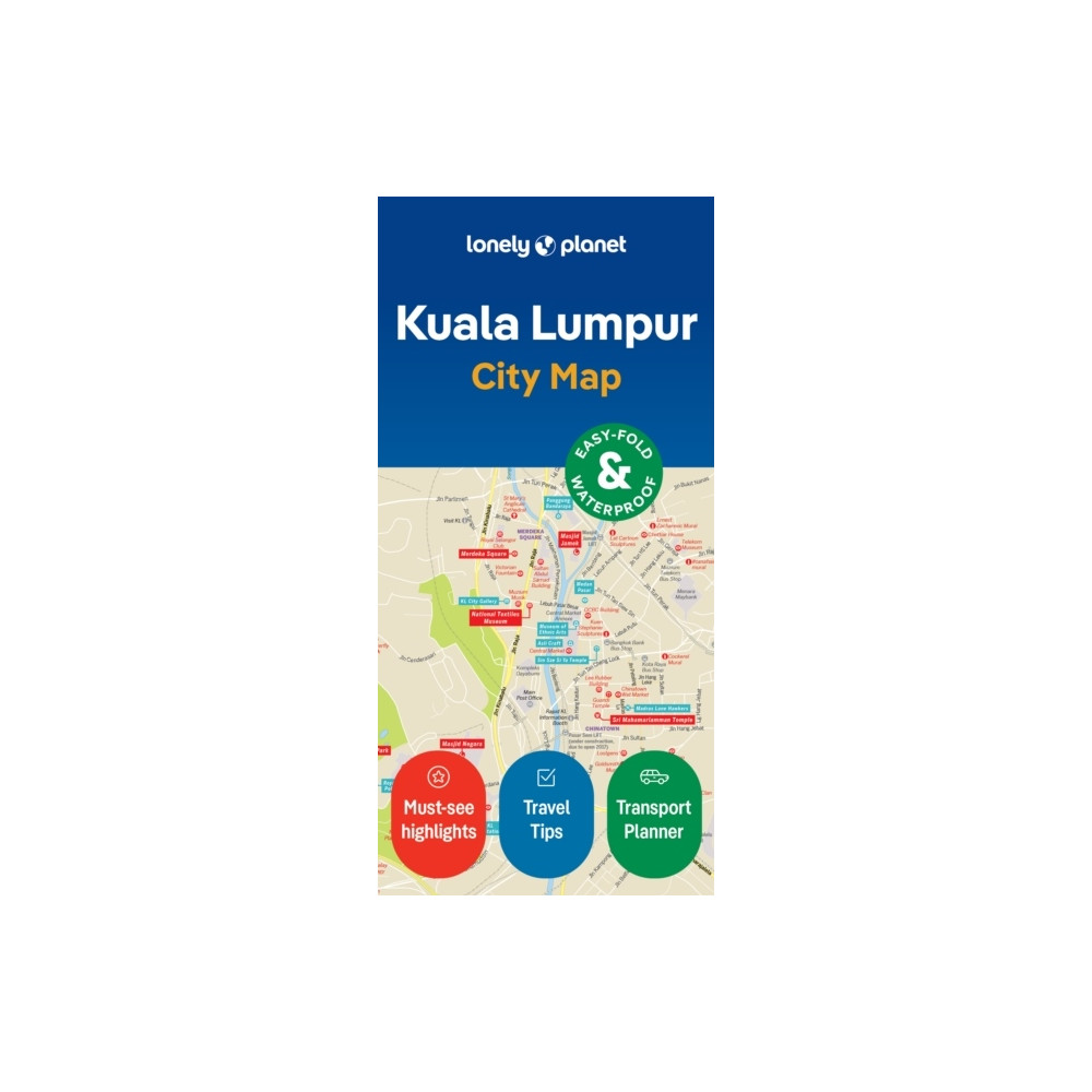 Produktbild för Lonely Planet Kuala Lumpur City Map (bok, eng)