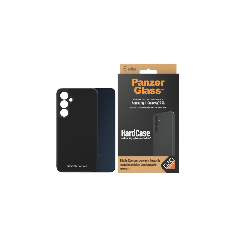 Produktbild för PanzerGlass HardCase Black Edition - baksidesskydd för mobiltelefon