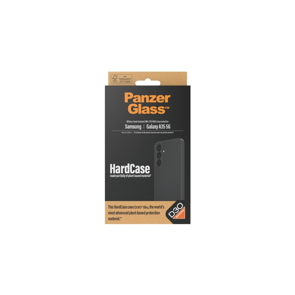 Produktbild för PanzerGlass HardCase Black Edition - baksidesskydd för mobiltelefon