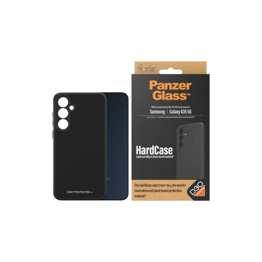 Produktbild för PanzerGlass HardCase Black Edition - baksidesskydd för mobiltelefon