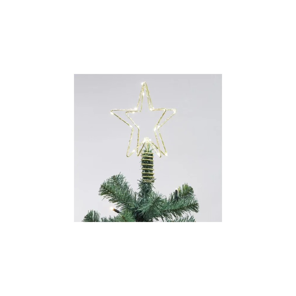 Produktbild för 3D julestjärna med LED-ljus och kontakt för NORDIC WINTER, 2...