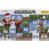 Produktbild för Minecraft Advent Calendar, 3 3.25-in Scale Action Figures, 1...