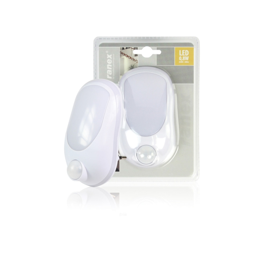 Produktbild för Ranex RA-NIGHT01, Plug-in nattlampa, Vit, Plast, Barnrum, IP...