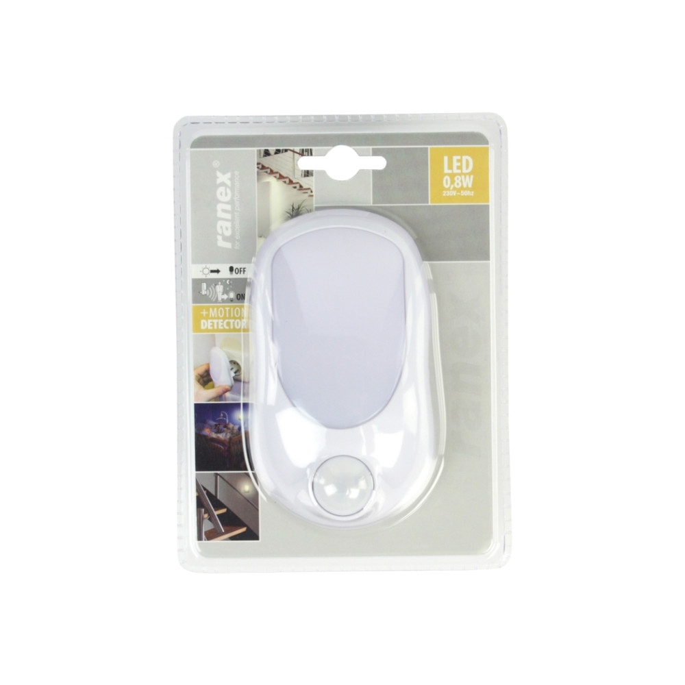 Produktbild för Ranex RA-NIGHT01, Plug-in nattlampa, Vit, Plast, Barnrum, IP...