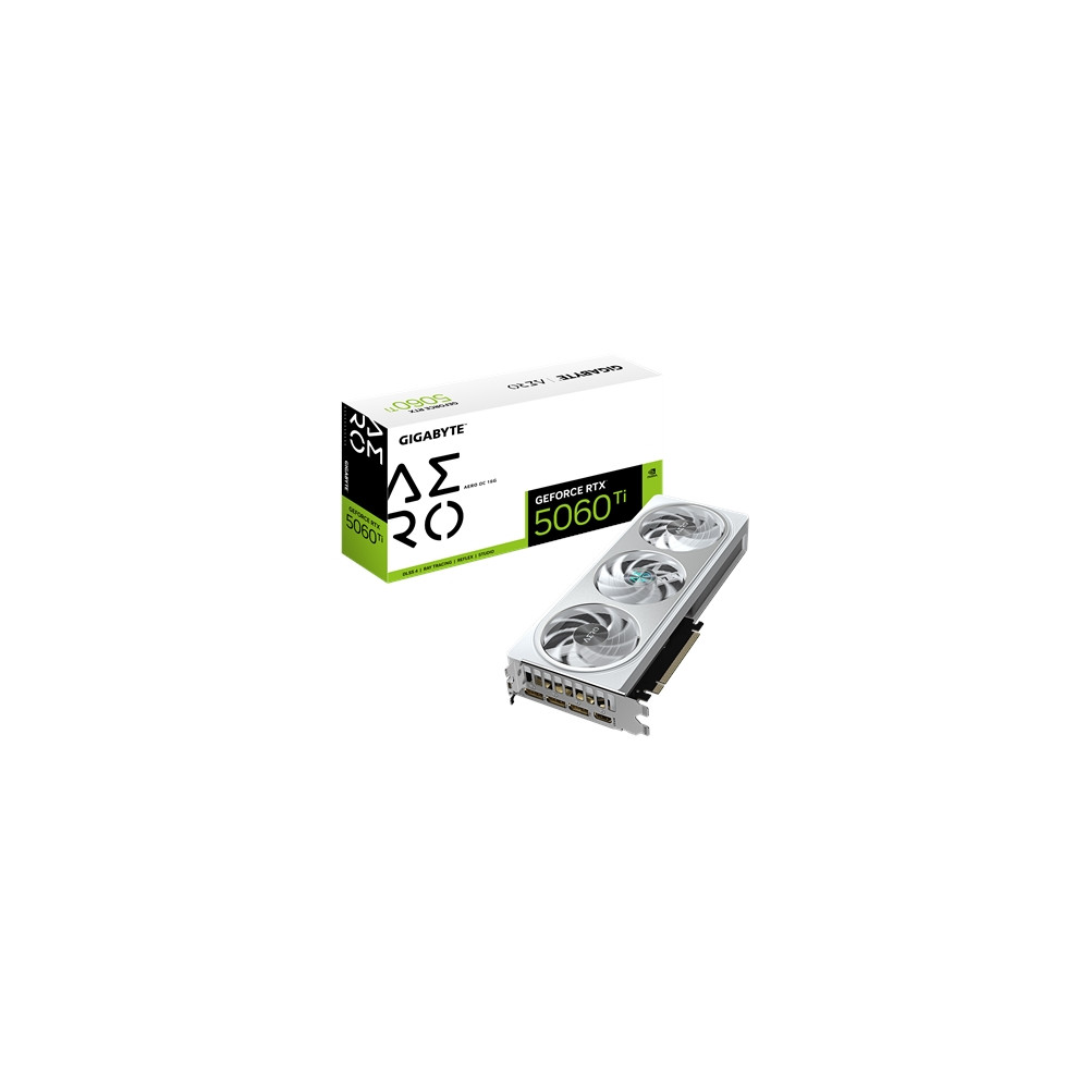Produktbild för Gigabyte GeForce RTX 5060 Ti AERO OC 16G - grafikkort - GeForce RTX 5060 Ti - 16 GB