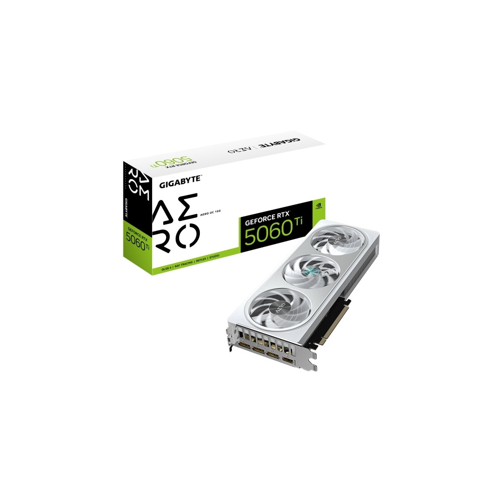 Produktbild för Gigabyte GeForce RTX 5060 Ti AERO OC 16G - grafikkort - GeForce RTX 5060 Ti - 16 GB