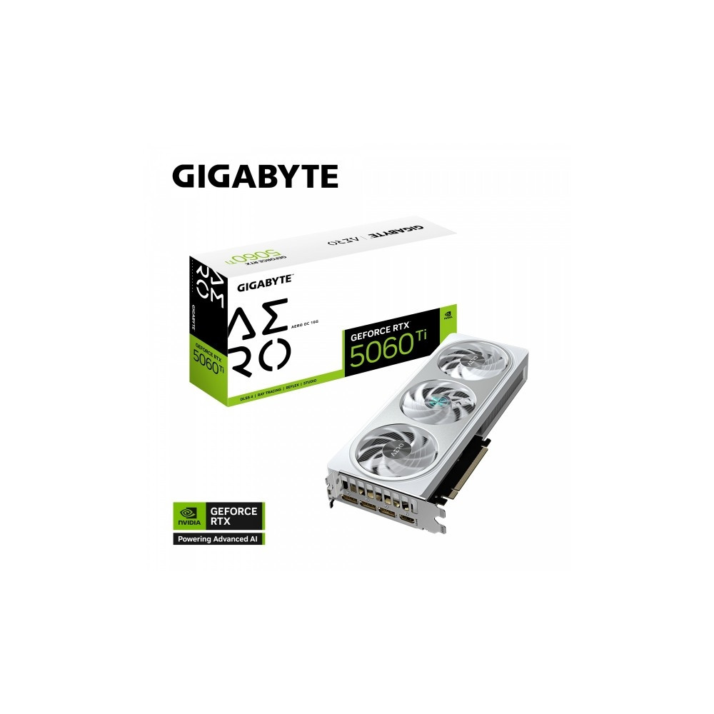Produktbild för Gigabyte GeForce RTX 5060 Ti AERO OC 16G - grafikkort - GeForce RTX 5060 Ti - 16 GB
