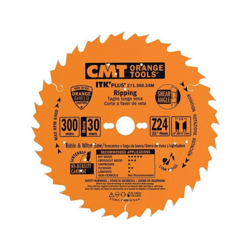 CMT CMT sågblad ITK D=165 F=20 Z=24N K=1,7/1,0 universell ultrat...