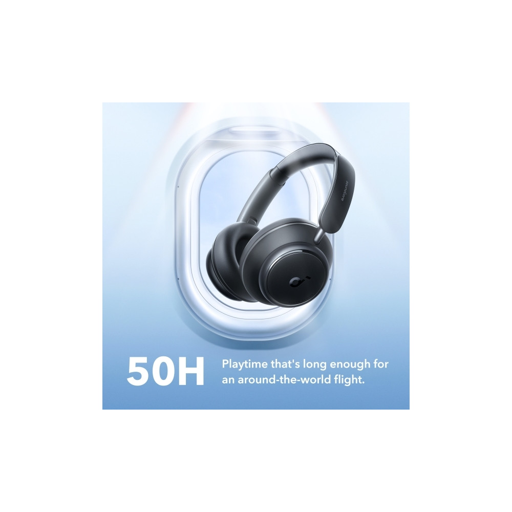 Produktbild för Soundcore Space Q45 - hörlurar med mikrofon - 3,5 mm kontakt