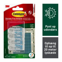 Produktbild för Command Clear Outdoor Light Clips with Foam Strips 17017CLR-...