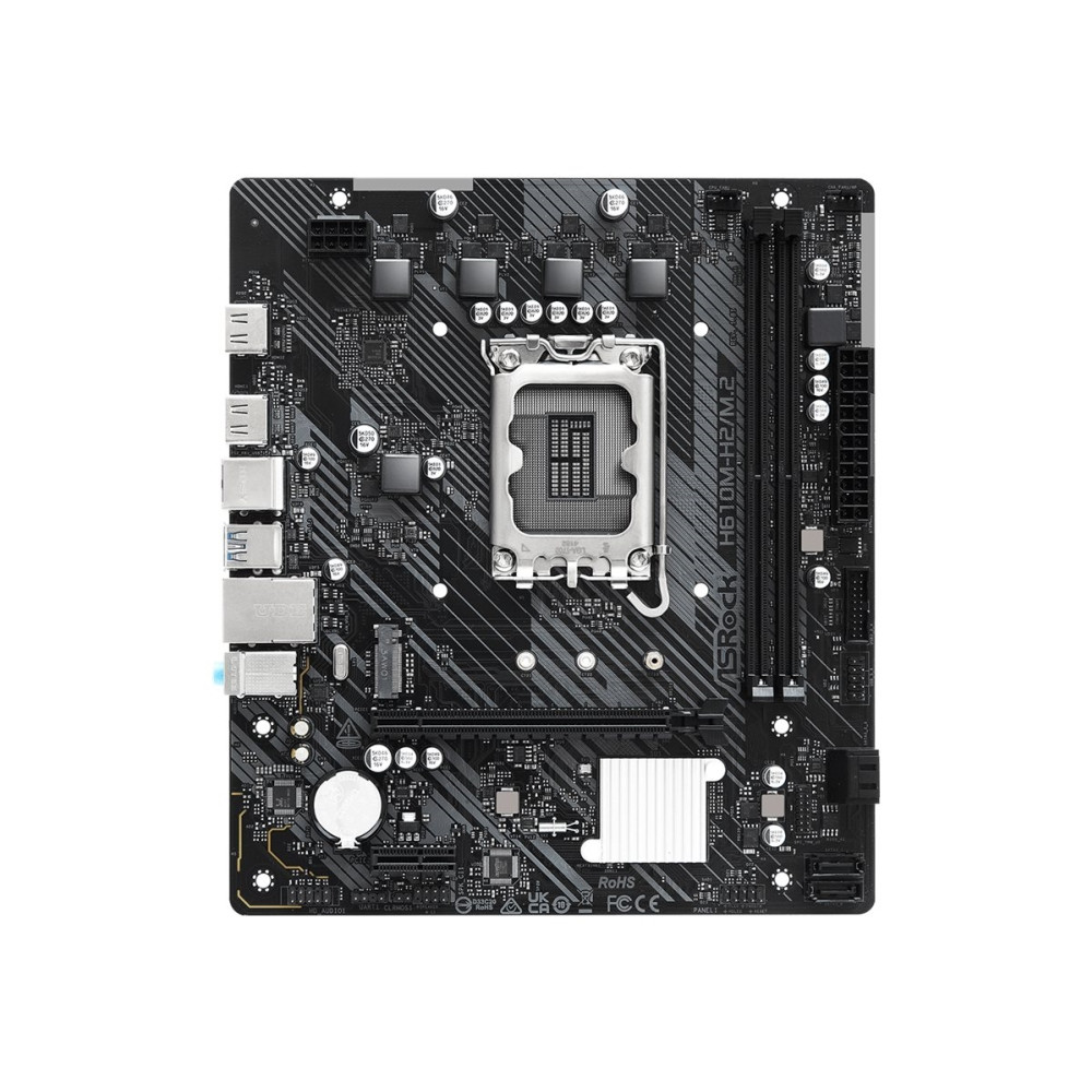 Produktbild för ASRock H610M-H2/M.2 - moderkort - micro ATX - LGA1700-uttag - H610