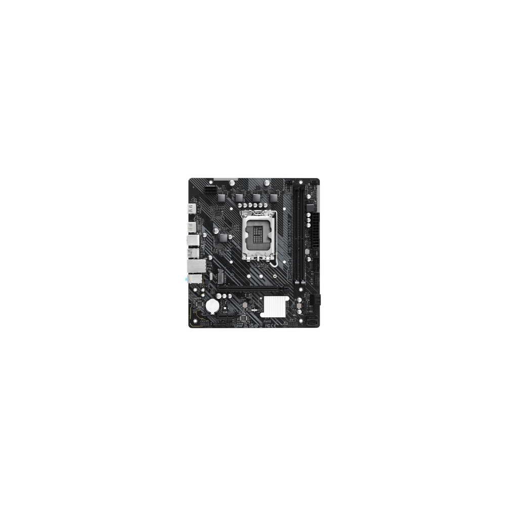 Produktbild för ASRock H610M-H2/M.2 - moderkort - micro ATX - LGA1700-uttag - H610