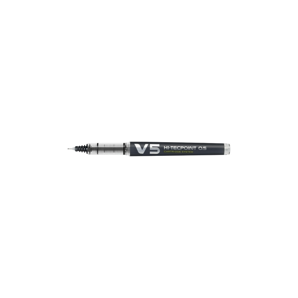 Produktbild för Rullpenna, Pilot Hi-Tecpoint V5, påfyllningsbar, 0,5 mm, sva...