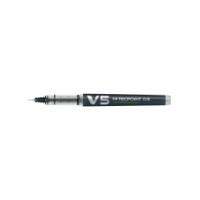 Produktbild för Rullpenna, Pilot Hi-Tecpoint V5, påfyllningsbar, 0,5 mm, sva...