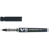 Produktbild för Rullpenna, Pilot Hi-Tecpoint V5, påfyllningsbar, 0,5 mm, sva...