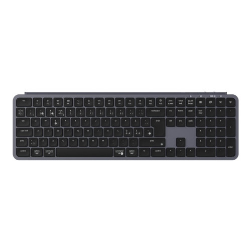 Keychron Keychron B6 Pro - tangentbord - Ultra-Tunn - 100% full size - QWERTY - Nordisk - rymdgrå Inmatningsenhet
