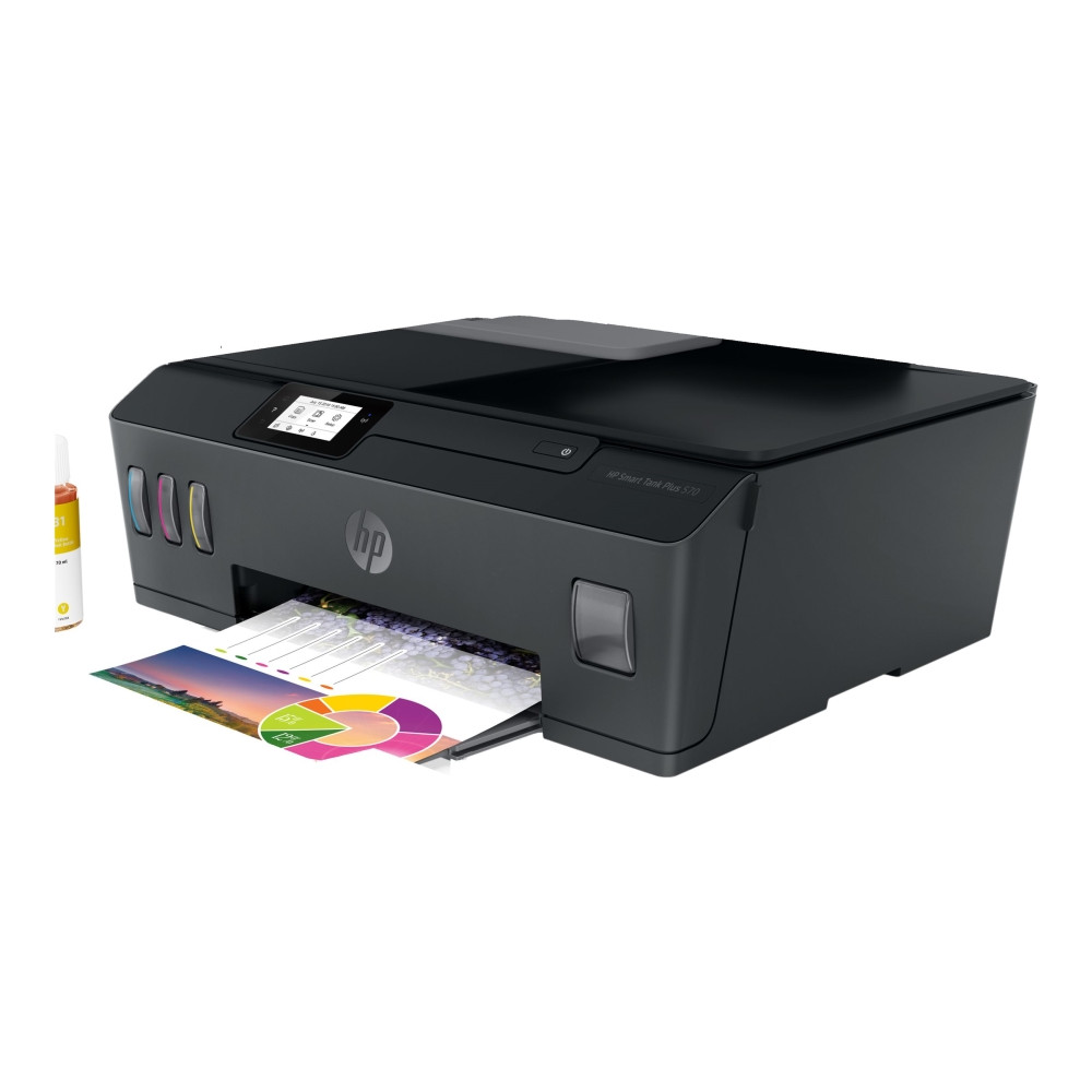 Produktbild för HP Smart Tank Plus 570 Wireless All-in-One - multifunktionsskrivare - färg