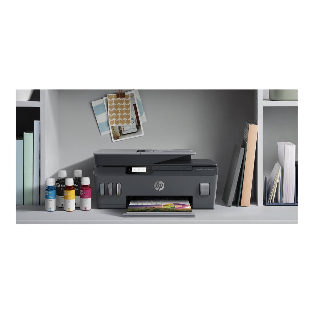 Produktbild för HP Smart Tank Plus 570 Wireless All-in-One - multifunktionsskrivare - färg