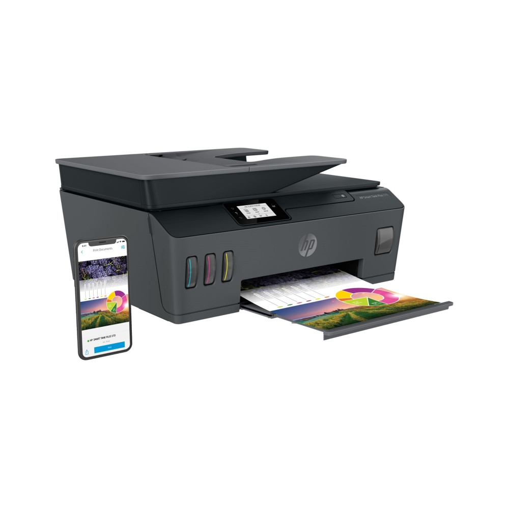 Produktbild för HP Smart Tank Plus 570 Wireless All-in-One - multifunktionsskrivare - färg