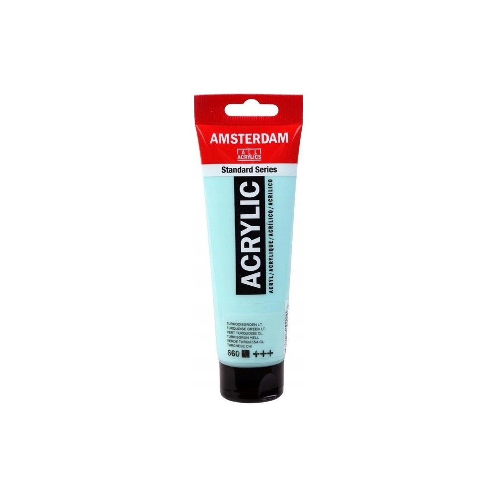 Produktbild för Amsterdam Standard Series akryl tub 660 turquoise green ligh...