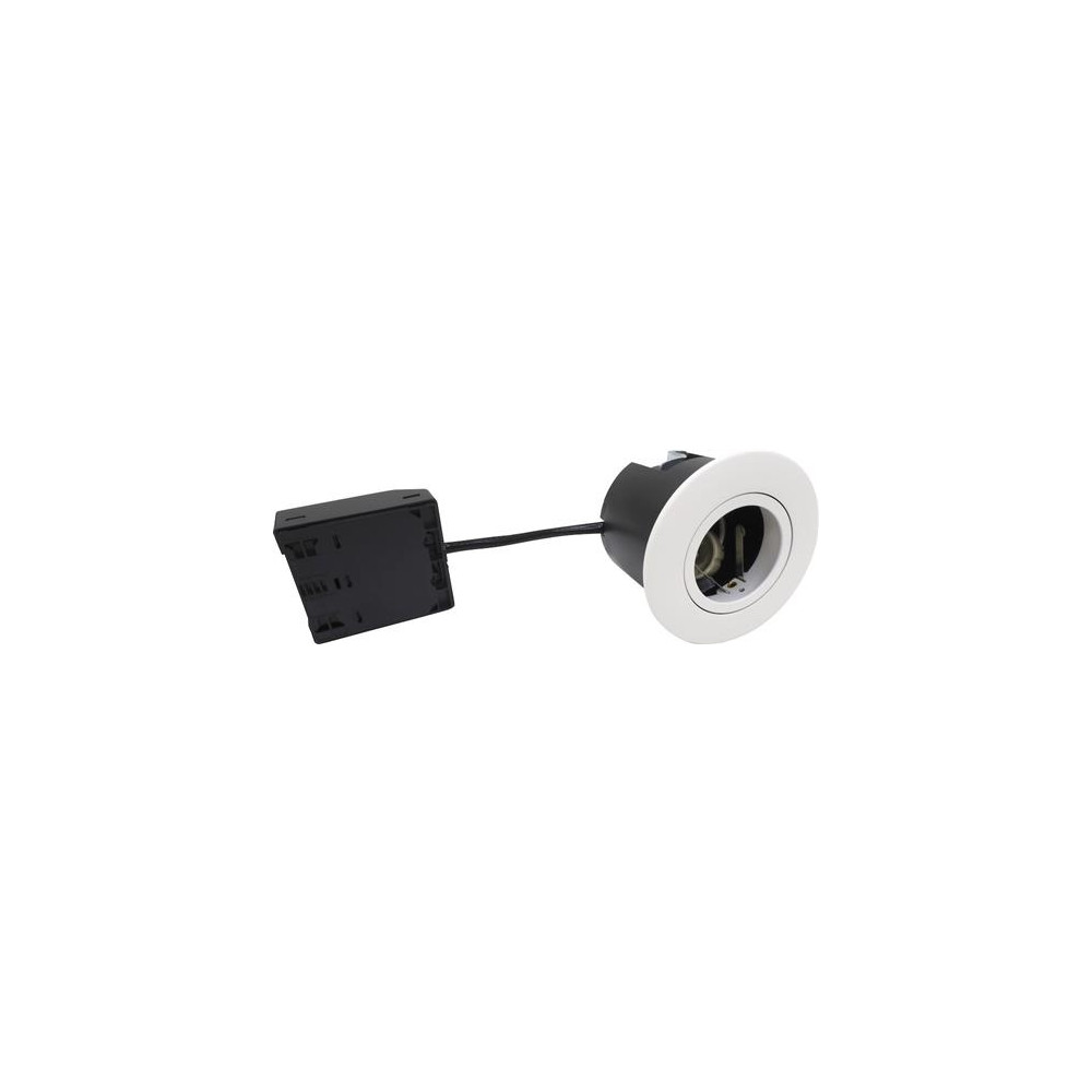 Produktbild för NORDTRONIC Quick Install G2 GU10 rund matt vit för inom- och...