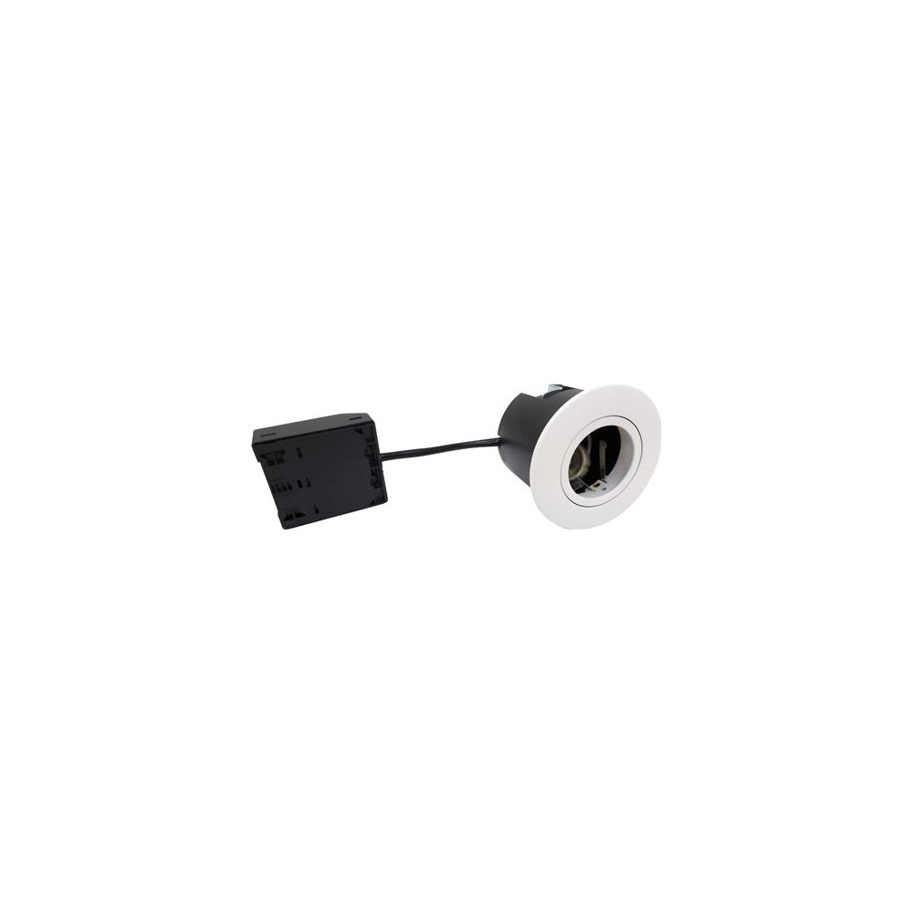 Produktbild för NORDTRONIC Quick Install G2 GU10 rund matt vit för inom- och...