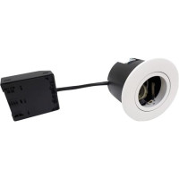 Produktbild för NORDTRONIC Quick Install G2 GU10 rund matt vit för inom- och...