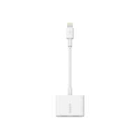 Produktbild för Belkin Lightning Audio + Charge RockStar - ljud-/laddningskabel - Lightning / ljud - 11.5 cm