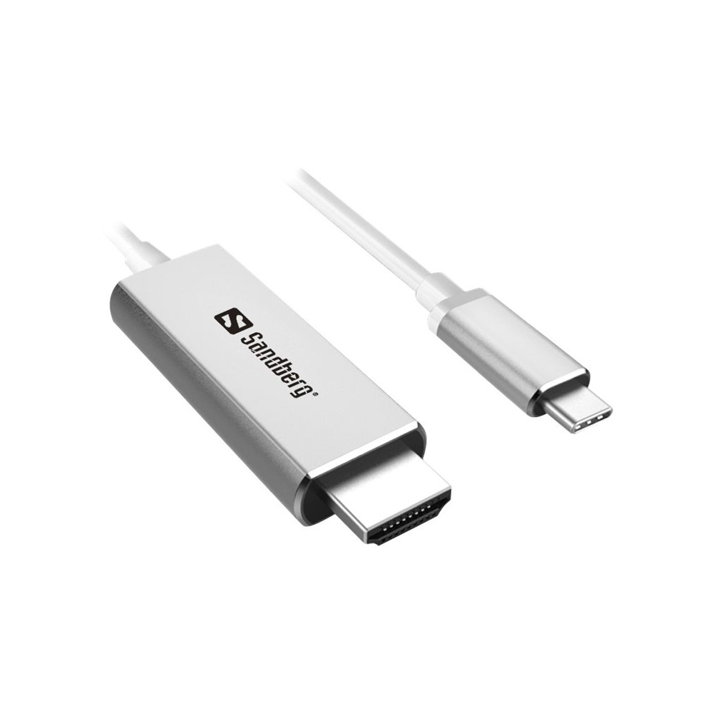 Produktbild för Sandberg kabel för video / ljud - HDMI / USB - 2 m