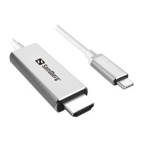 Produktbild för Sandberg kabel för video / ljud - HDMI / USB - 2 m