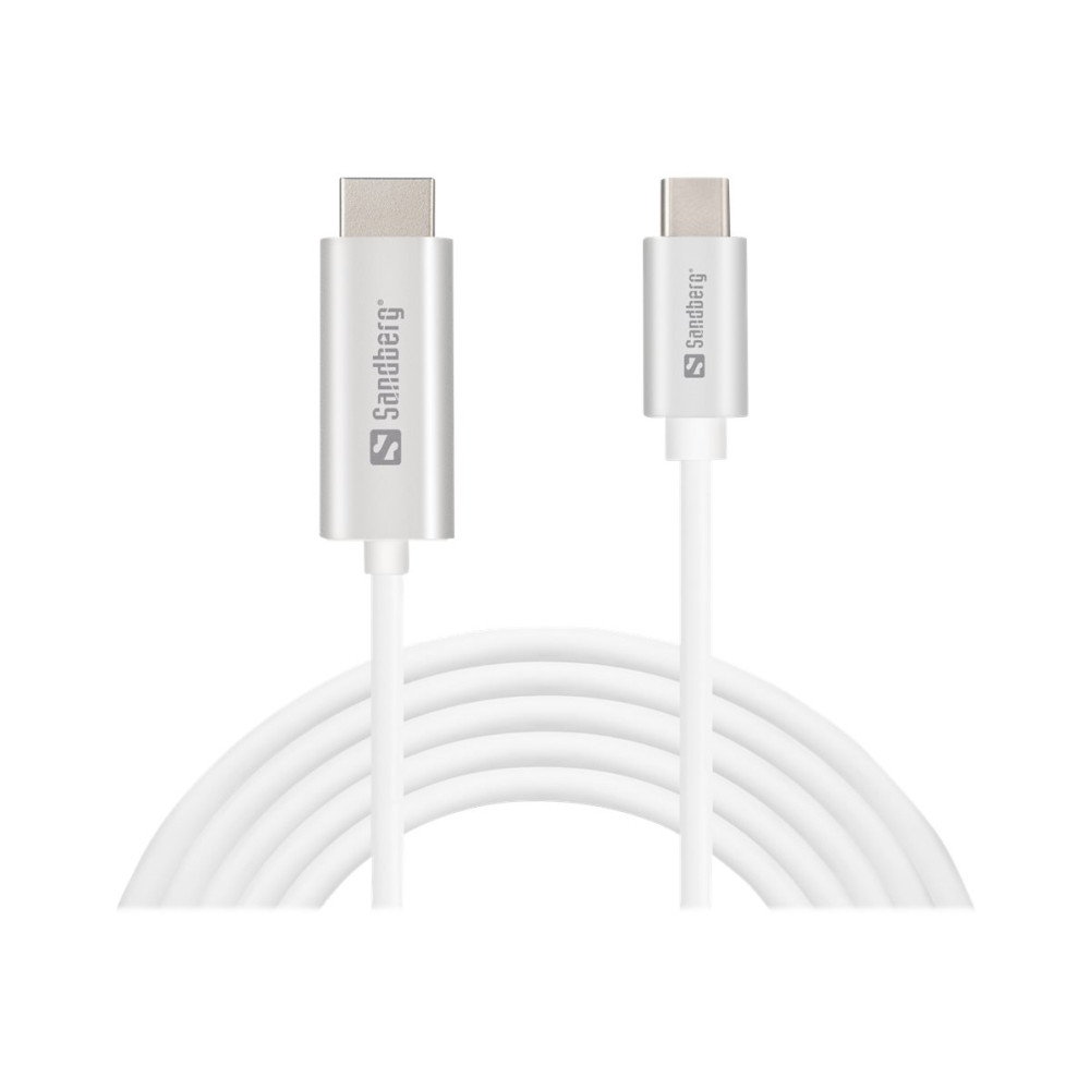 Produktbild för Sandberg kabel för video / ljud - HDMI / USB - 2 m