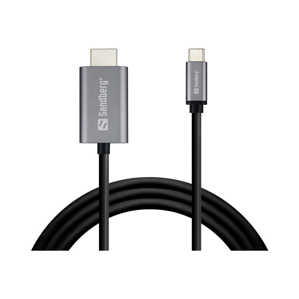 Produktbild för Sandberg kabel för video / ljud - HDMI / USB - 2 m