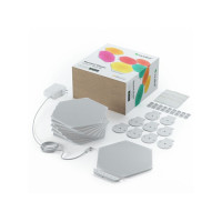 Produktbild för Nanoleaf Shapes Smarter Kit - trådlös belysningsuppsättning - LED x 9 - 2 W - 16 miljoner färger - 1200-6500 K - sexhörning