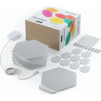 Produktbild för Nanoleaf Shapes Smarter Kit - trådlös belysningsuppsättning - LED x 9 - 2 W - 16 miljoner färger - 1200-6500 K - sexhörning