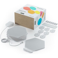 Produktbild för Nanoleaf Shapes Smarter Kit - trådlös belysningsuppsättning - LED x 9 - 2 W - 16 miljoner färger - 1200-6500 K - sexhörning