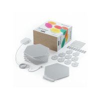 Produktbild för Nanoleaf Shapes Smarter Kit - trådlös belysningsuppsättning - LED x 9 - 2 W - 16 miljoner färger - 1200-6500 K - sexhörning