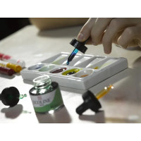 Produktbild för Ecoline flytande vattenfärg flaska Lemon Yellow (Primary) 20...