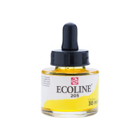Produktbild för Ecoline flytande vattenfärg flaska Lemon Yellow (Primary) 20...