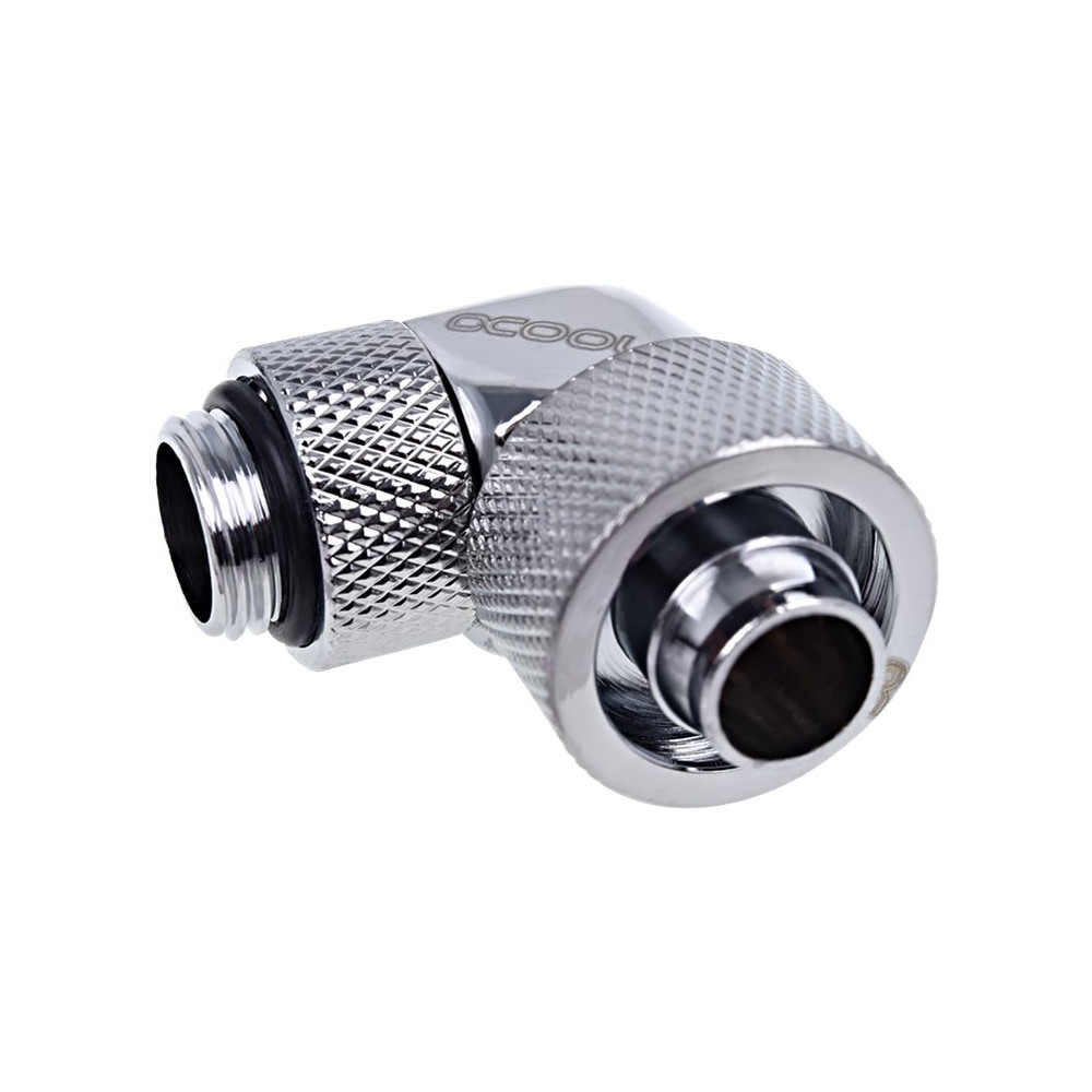 Produktbild för Alphacool Eiszapfen 16/10mm compression fitting 90° rotatable G1/4 - inpassning till vätskekylsystem