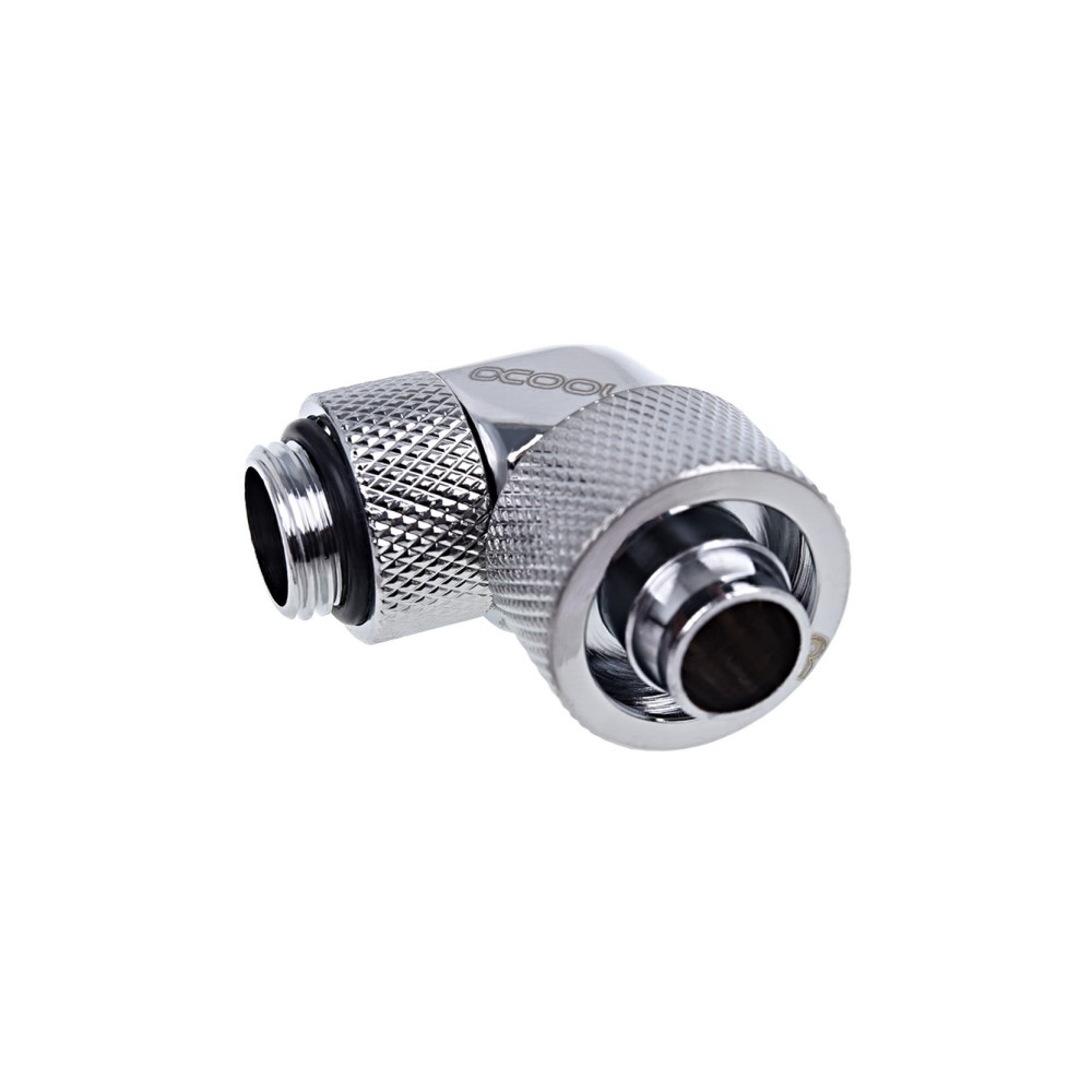 Produktbild för Alphacool Eiszapfen 16/10mm compression fitting 90° rotatable G1/4 - inpassning till vätskekylsystem