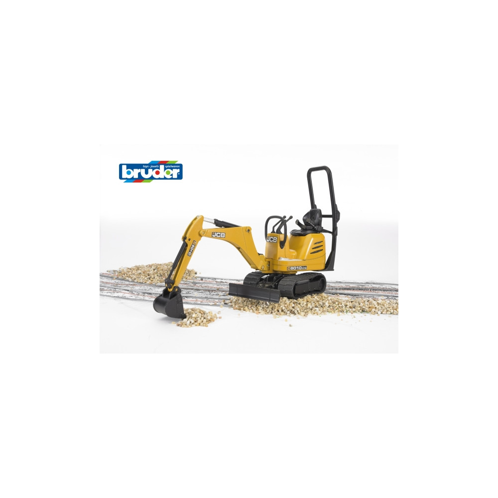 Produktbild för Fordon utan fjärrstyrning bworld Mikrogrävmaskin JCB 8010 CT...