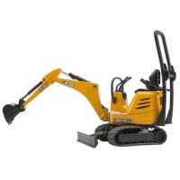 Produktbild för Fordon utan fjärrstyrning bworld Mikrogrävmaskin JCB 8010 CT...
