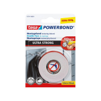 Produktbild för Tesa Powerbond Ultra Strong dubbelsidig tejp - 19 mm x 1.5 m